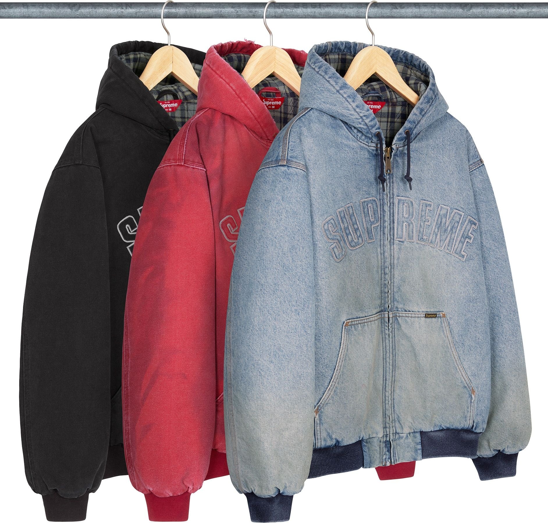 Reflective Arc Hooded Work Jacket